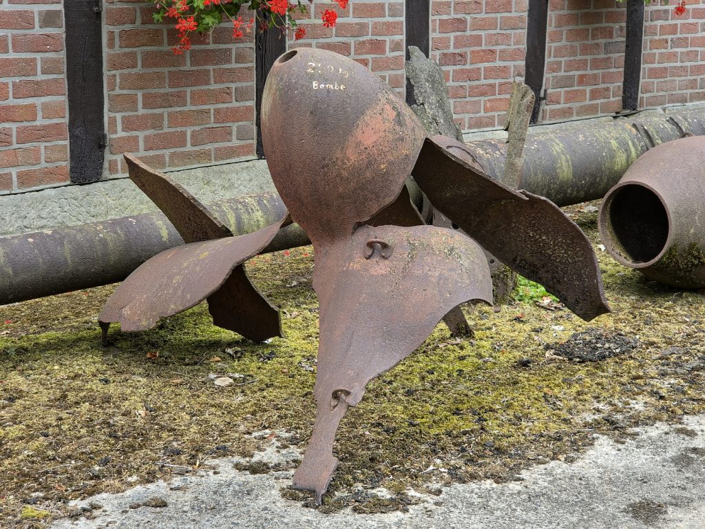 250 kg aerial bomb (detonated) at the Ladbergen Local History Museum