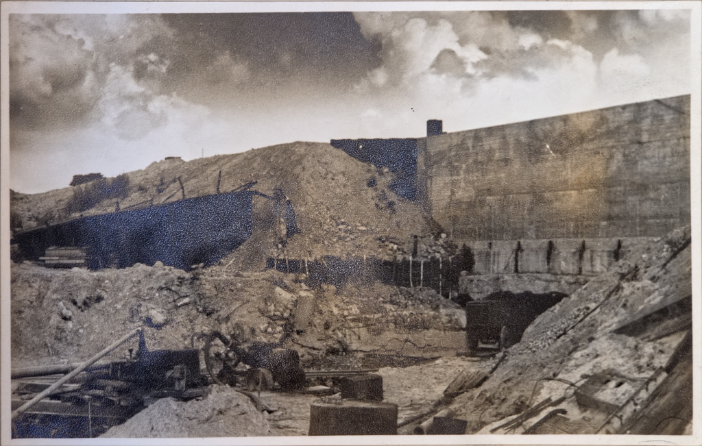 Damage to and repairs of the Glane culvert beneath the second branch of the Dortmund-Ems Canal near Ladbergen between 1944 and 1947