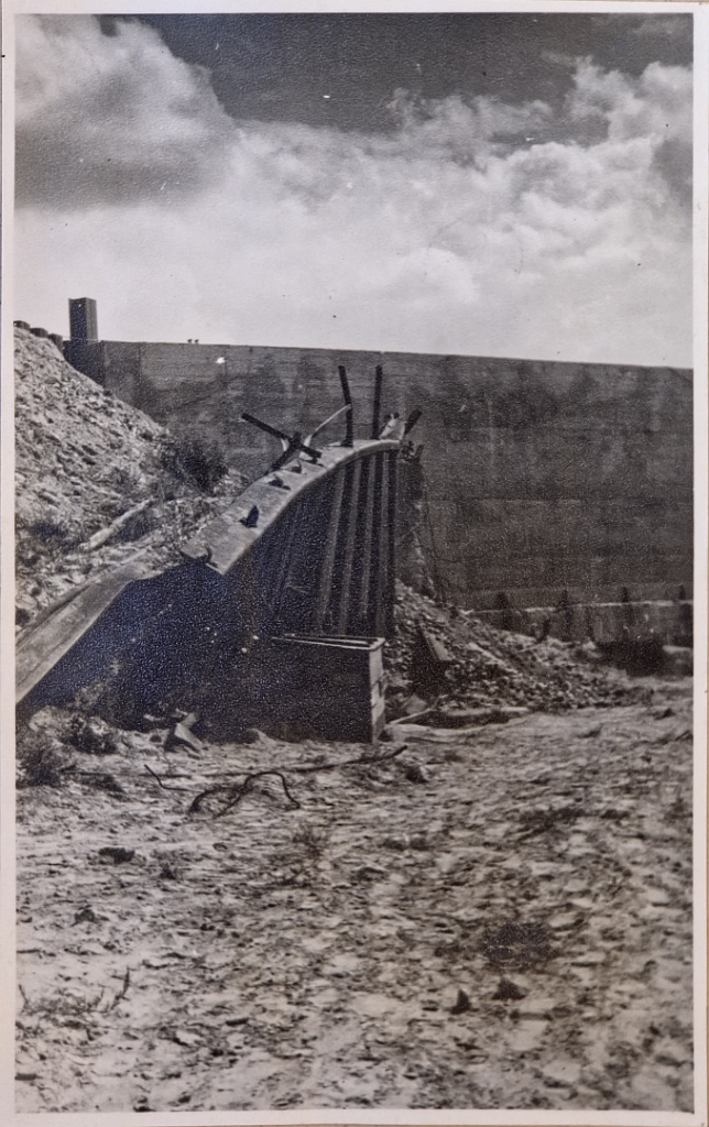 Damage to and repairs of the Glane culvert beneath the second branch of the Dortmund-Ems Canal near Ladbergen between 1944 and 1947