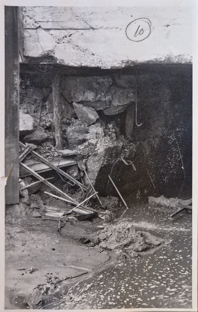 Damage to and repairs of the Glane culvert beneath the second branch of the Dortmund-Ems Canal near Ladbergen between 1944 and 1947