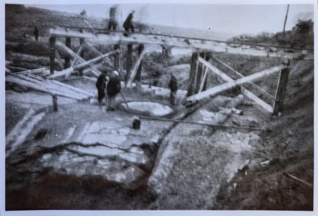 Damage to and repairs of the Glane culvert beneath the second branch of the Dortmund-Ems Canal near Ladbergen between 1944 and 1947