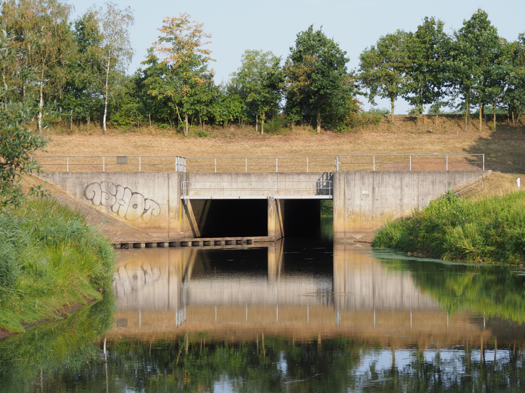 The inlet of the Glane culvert in the summer of 2026